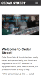 Mobile Screenshot of cedarstreetonline.com